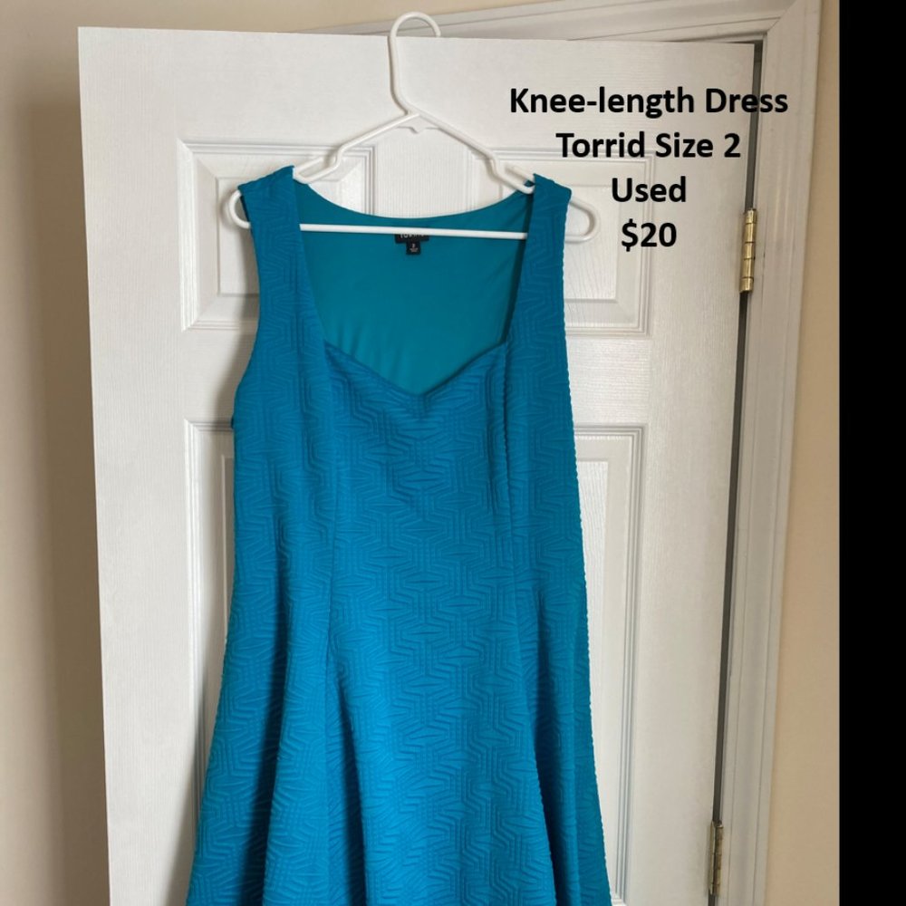 Torrid Size 2 Blue Skater Dress